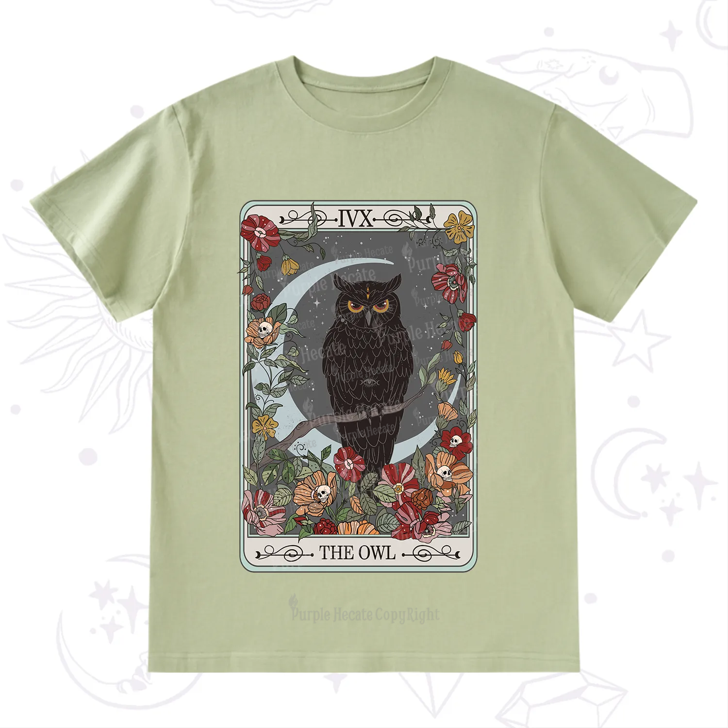 Purplehecate The Owl Tarot T-Shirt