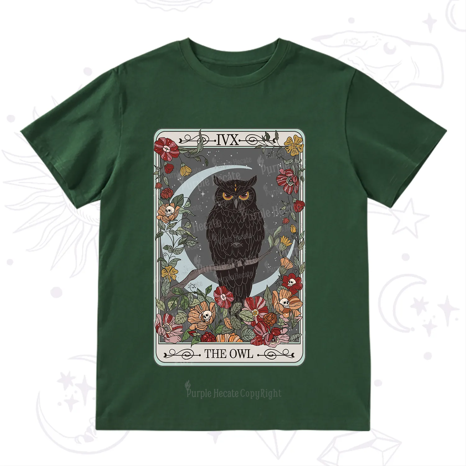 Purplehecate The Owl Tarot T-Shirt