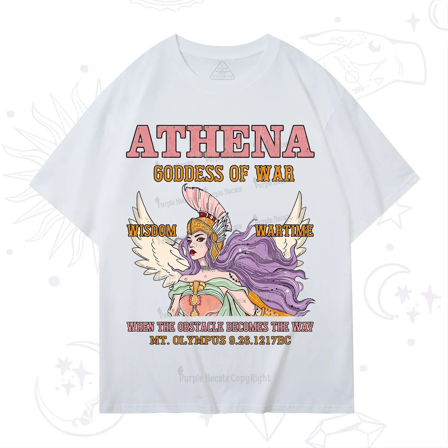 Purplehecate Wise War Goddess Athena T-Shirt