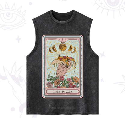 Purplehecate The Pizza Tarot Washed Tank