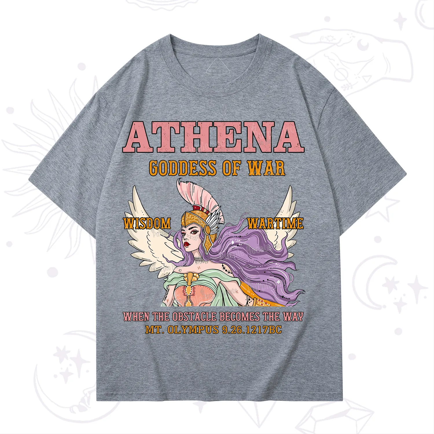 Purplehecate Wise War Goddess Athena T-Shirt