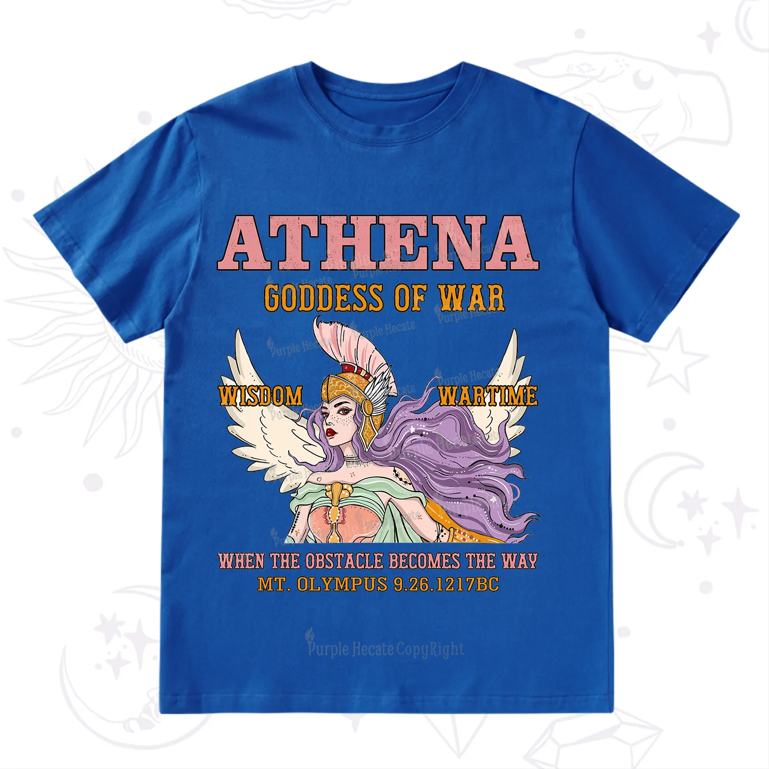 Purplehecate Wise War Goddess Athena T-Shirt