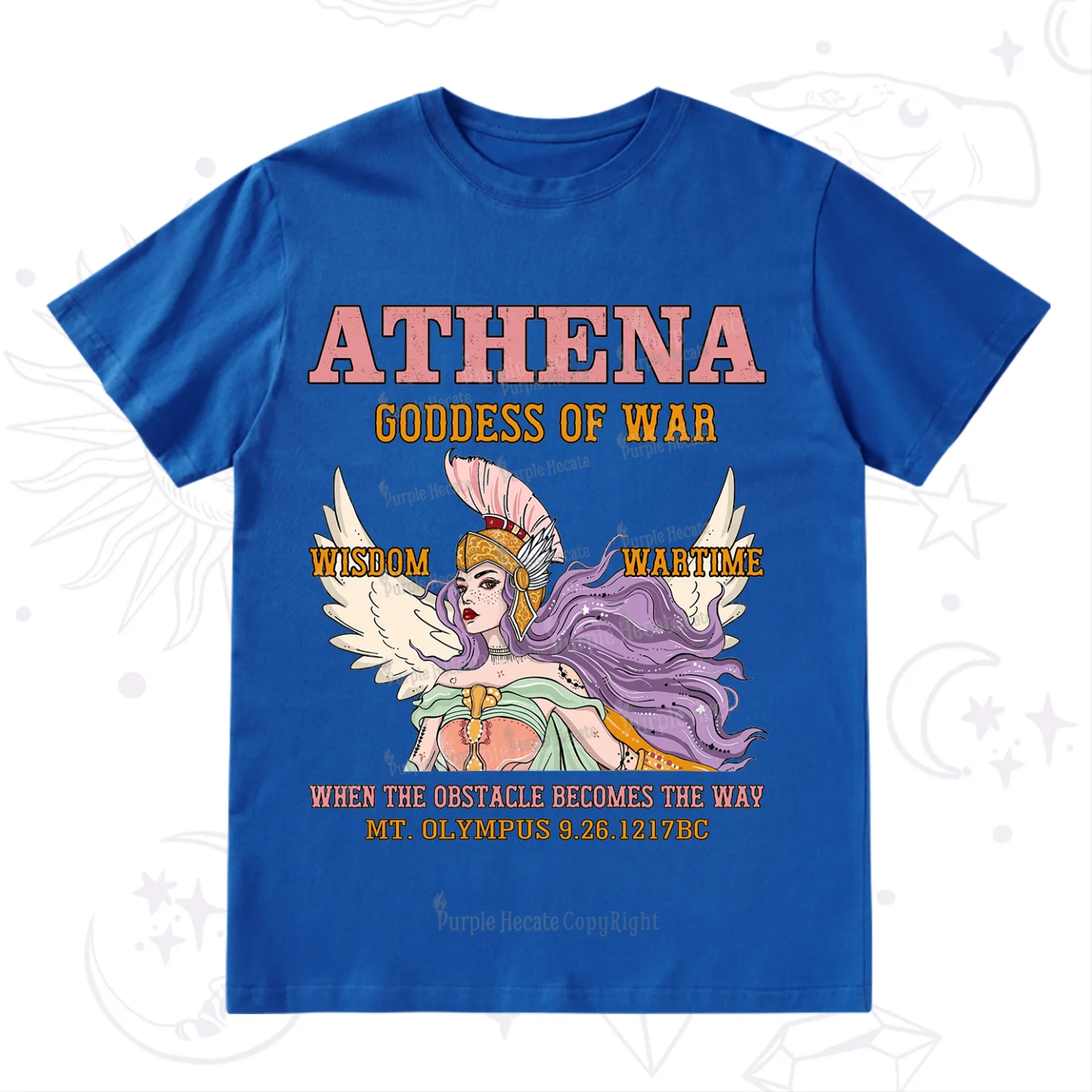 Purplehecate Wise War Goddess Athena T-Shirt