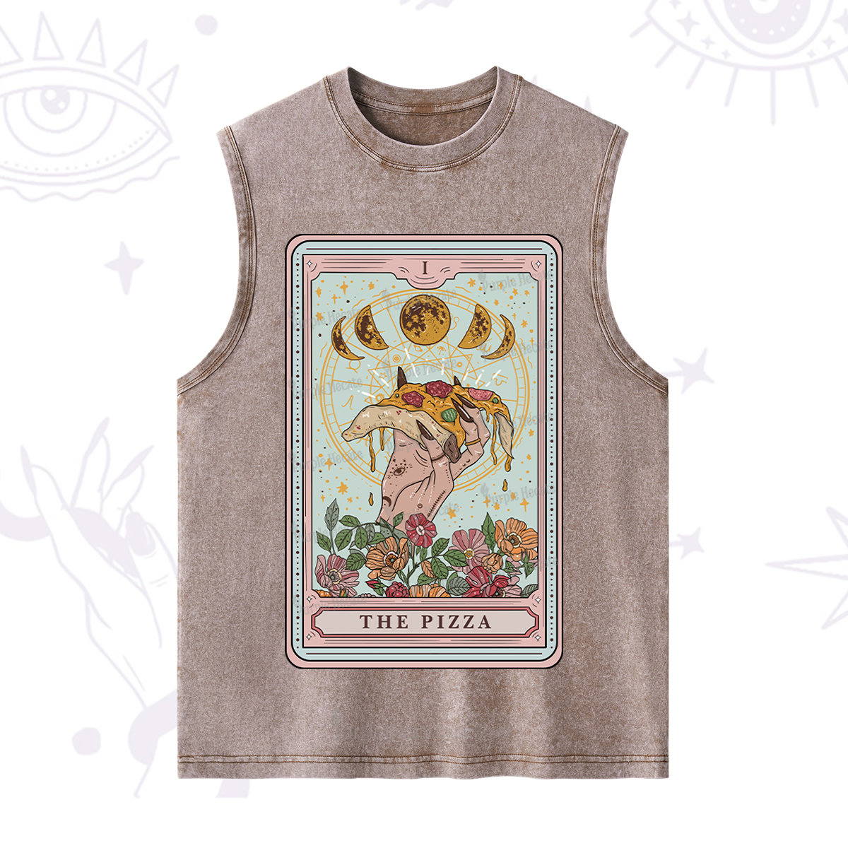 Purplehecate The Pizza Tarot Washed Tank