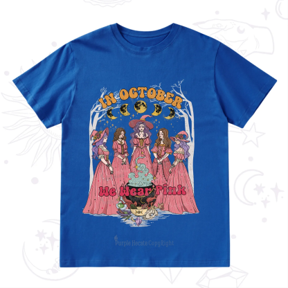 Purplehecate In October We Wear Pink Halloween T-Shirt