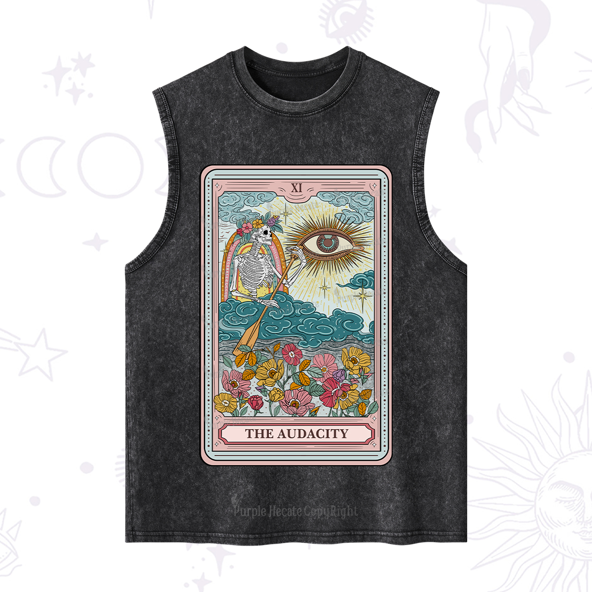 Purplehecate The Audacity Tarot Washed Tank