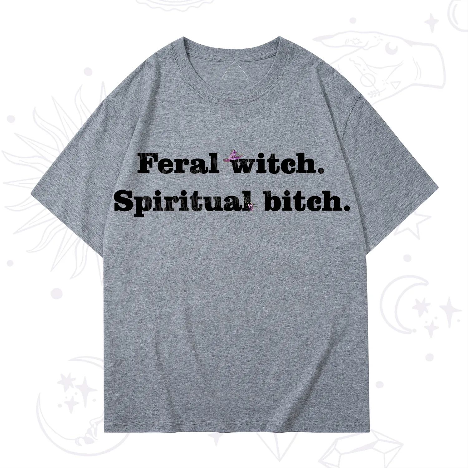 Purplehecate Feral Witch Spiritual Bitch T-Shirt