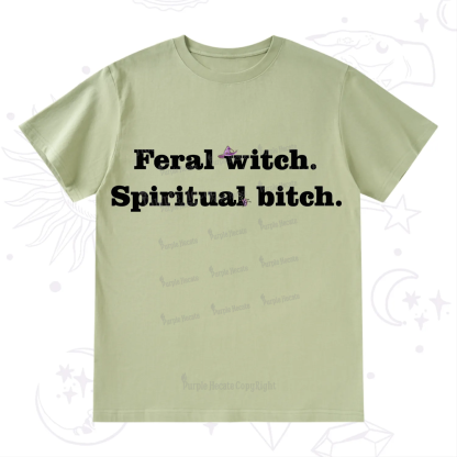 Purplehecate Feral Witch Spiritual Bitch T-Shirt