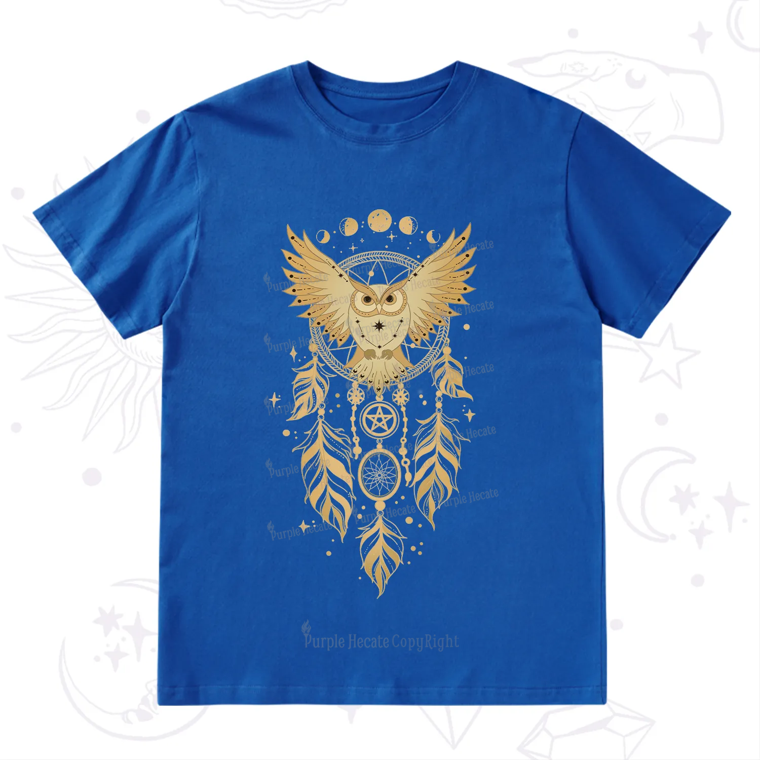 Purplehecate Mystical Owl Dreamcatcher T-Shirt