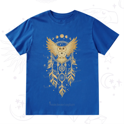 Purplehecate Mystical Owl Dreamcatcher T-Shirt