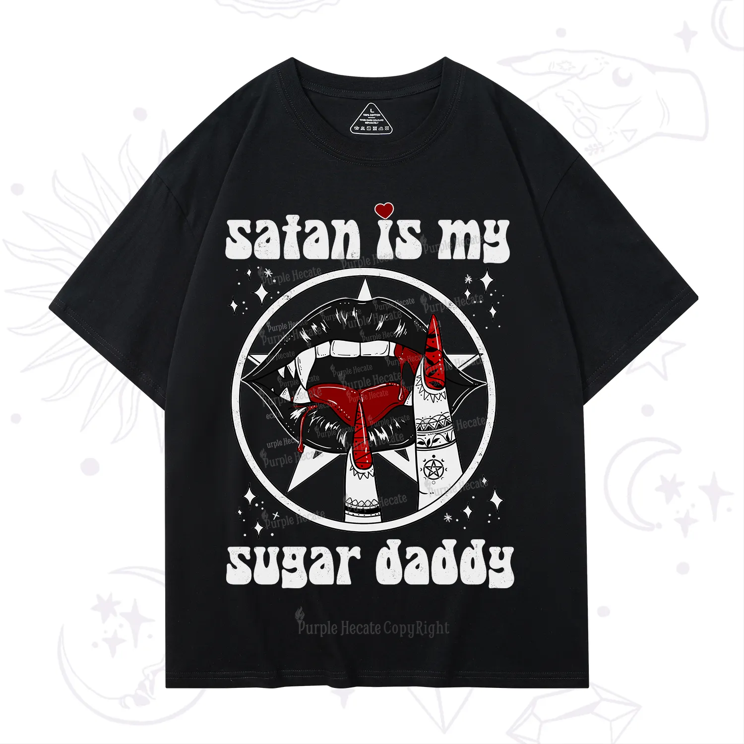 Purplehecate Satan Is My Sugar Daddy T-Shirt