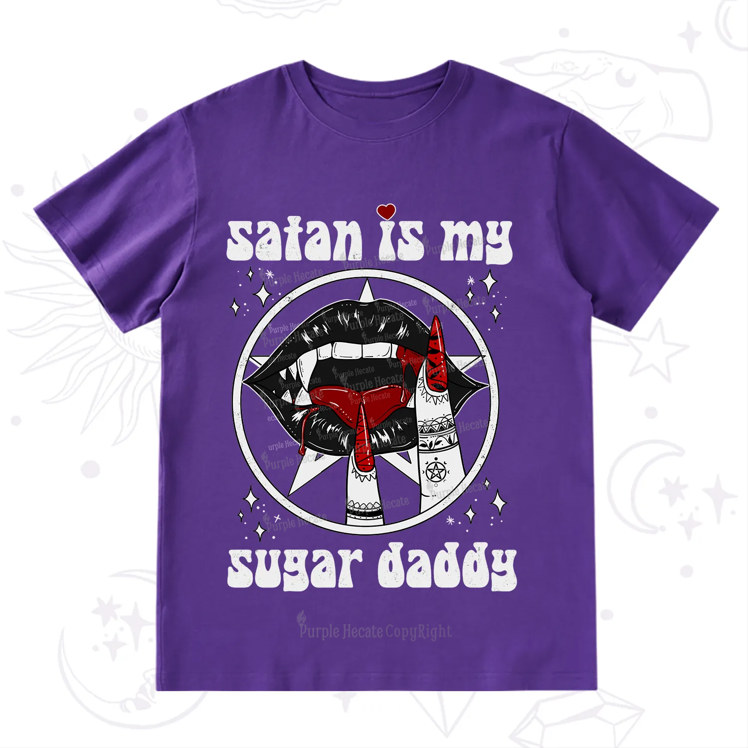 Purplehecate Satan Is My Sugar Daddy T-Shirt