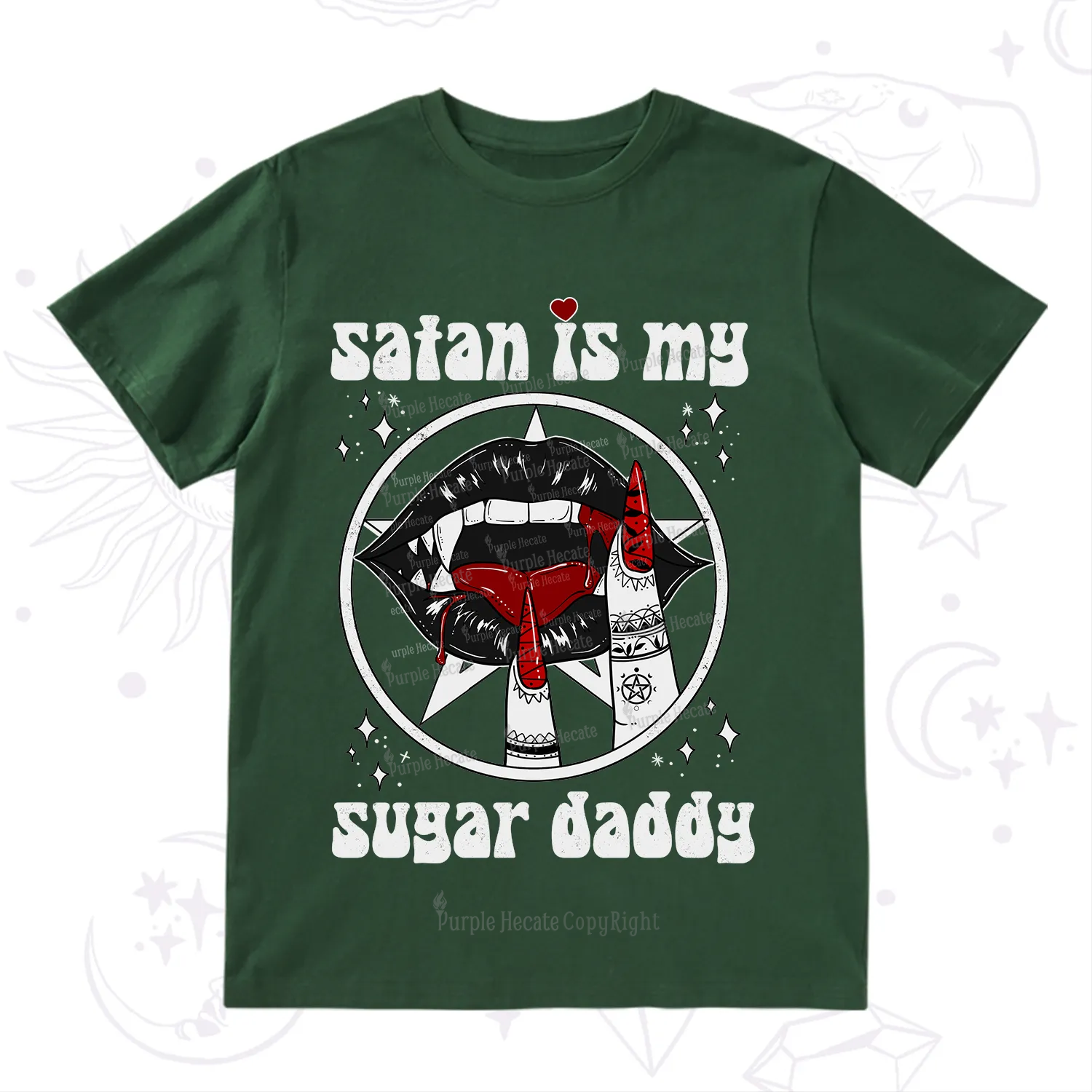 Purplehecate Satan Is My Sugar Daddy T-Shirt