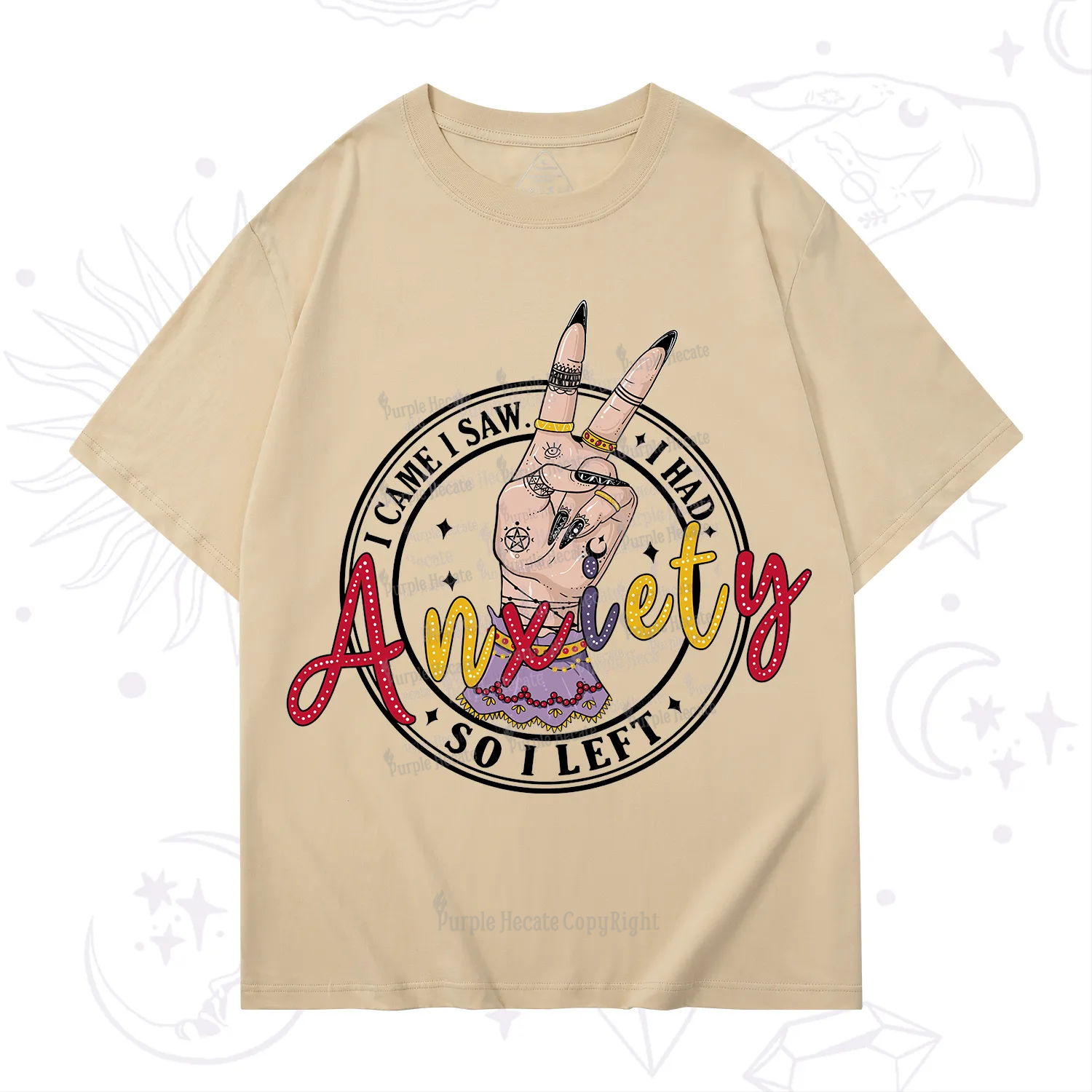 Purplehecate I Had Anxiety So I Left T-Shirt