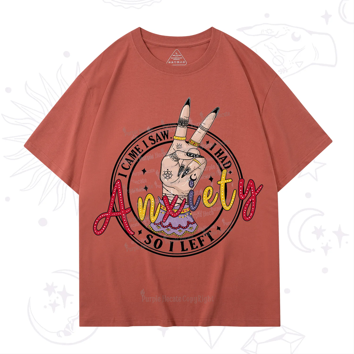 Purplehecate I Had Anxiety So I Left T-Shirt