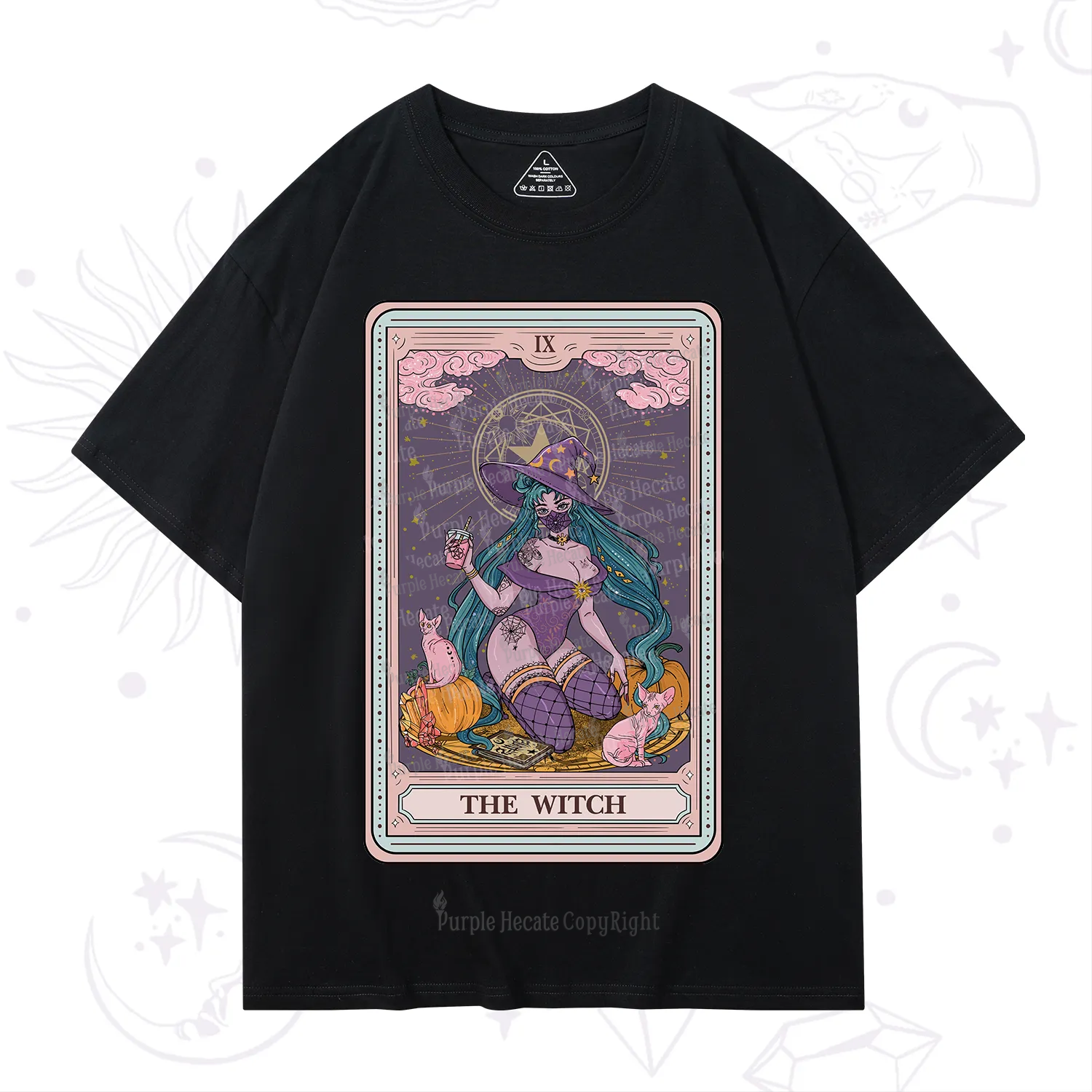 Purplehecate The Witch Tarot Halloween T-Shirt