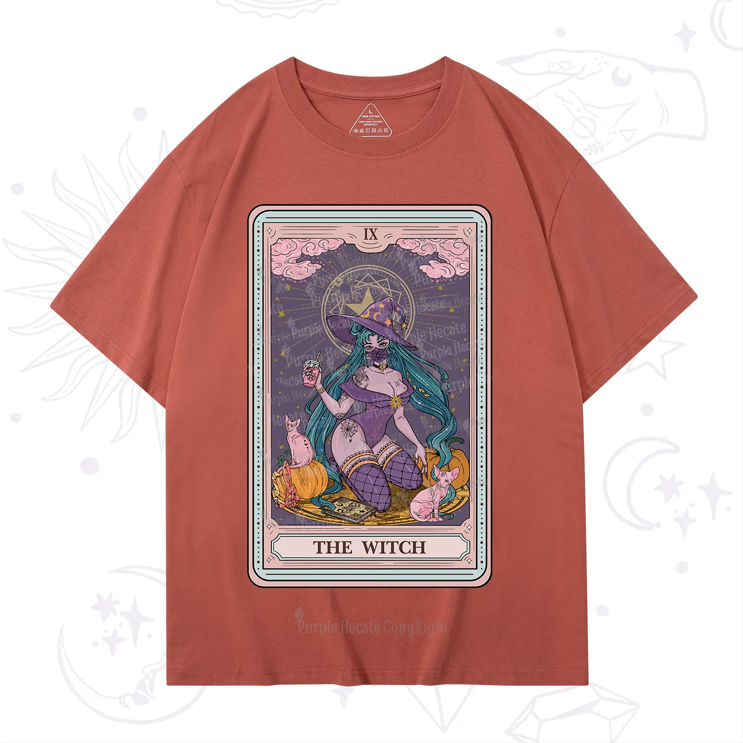 Purplehecate The Witch Tarot Halloween T-Shirt