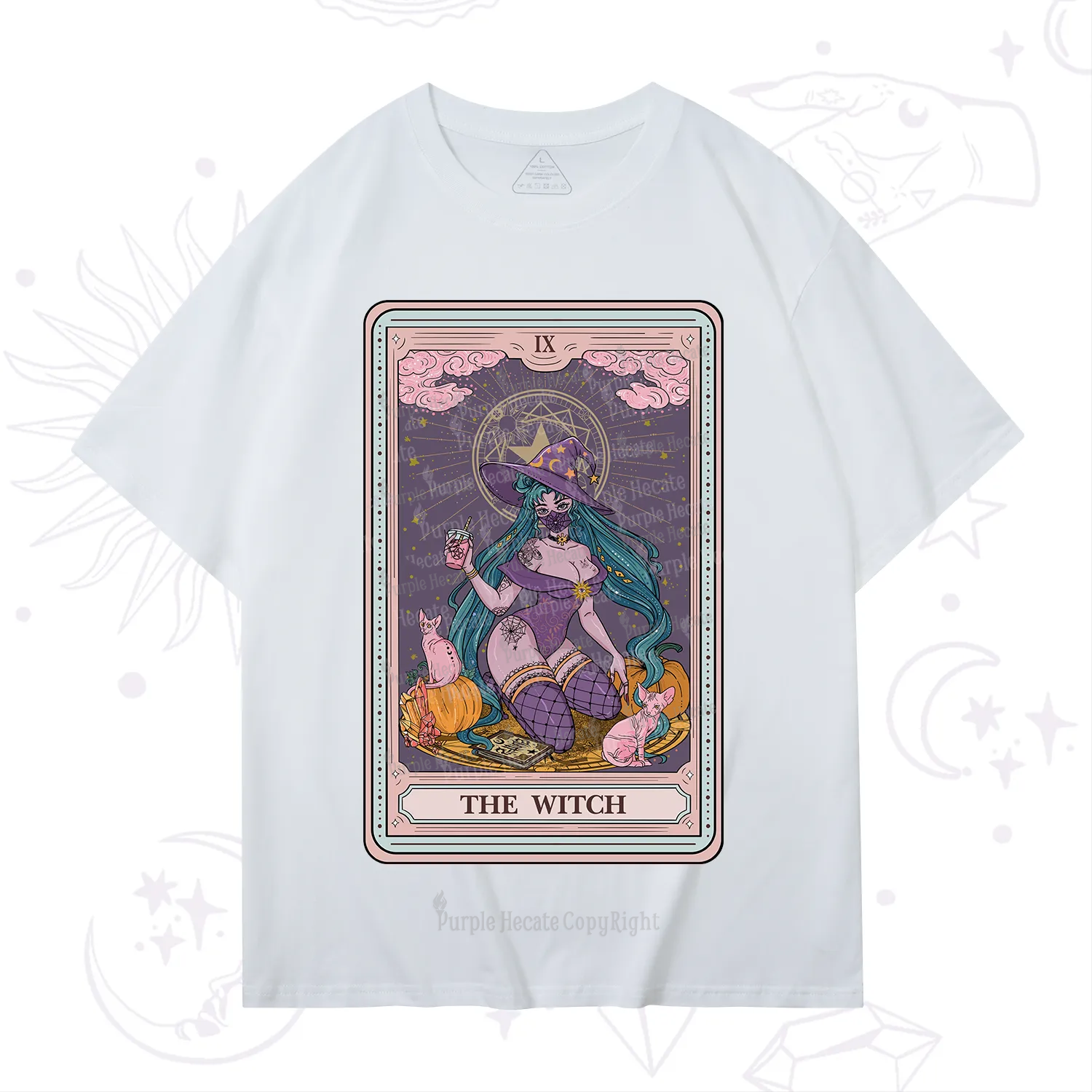 Purplehecate The Witch Tarot Halloween T-Shirt