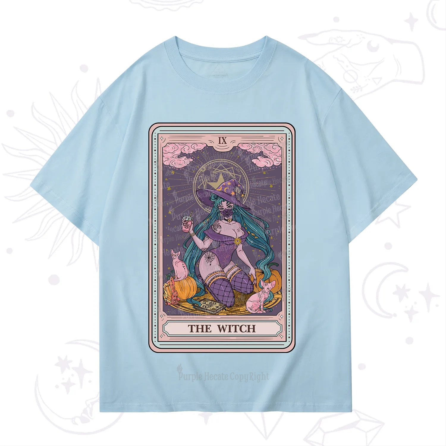 Purplehecate The Witch Tarot Halloween T-Shirt