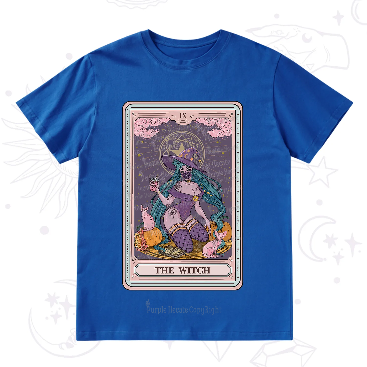 Purplehecate The Witch Tarot Halloween T-Shirt