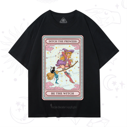 Purplehecate The Ditch The Princess Be The Witch Oracle Card T-Shirt
