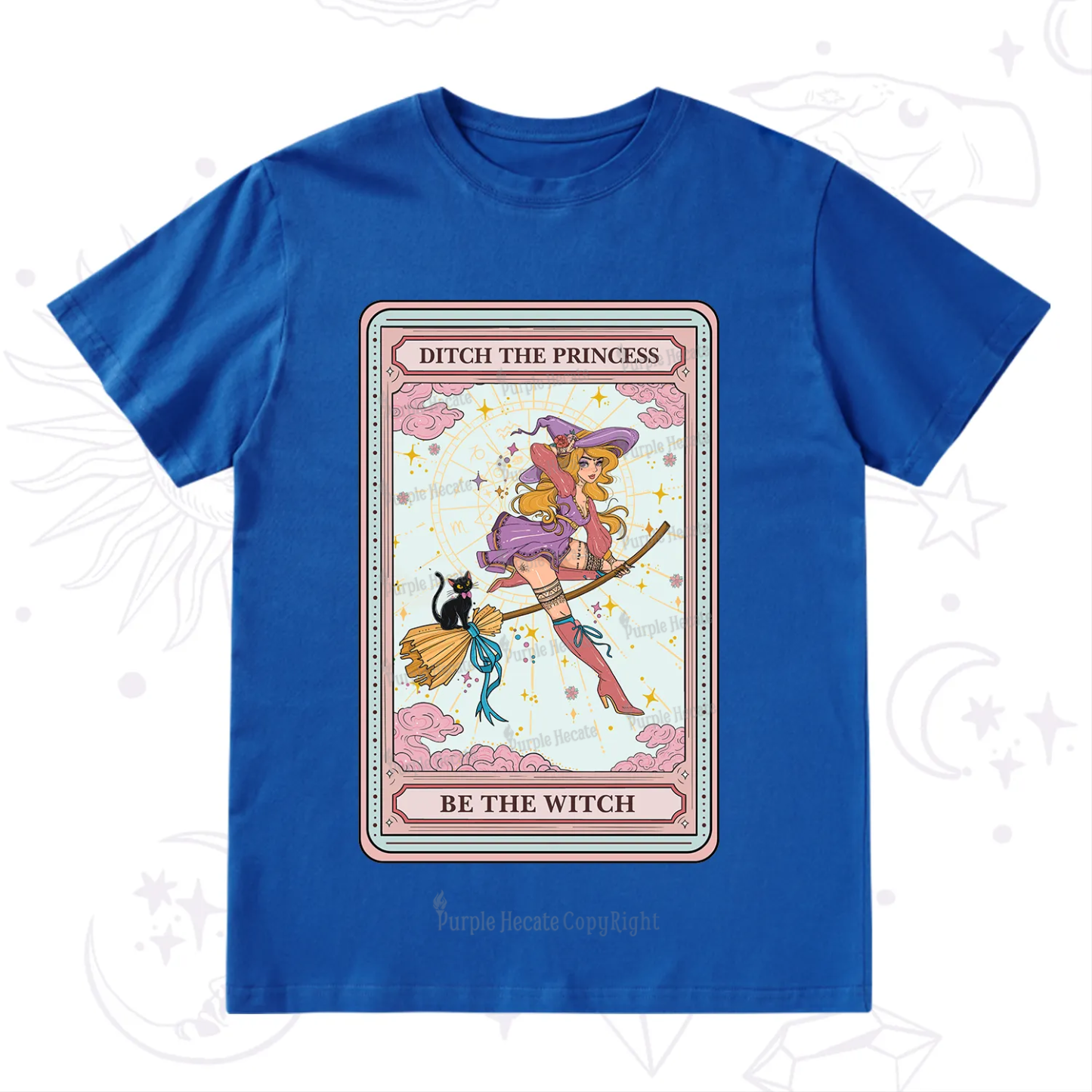 Purplehecate The Ditch The Princess Be The Witch Oracle Card T-Shirt