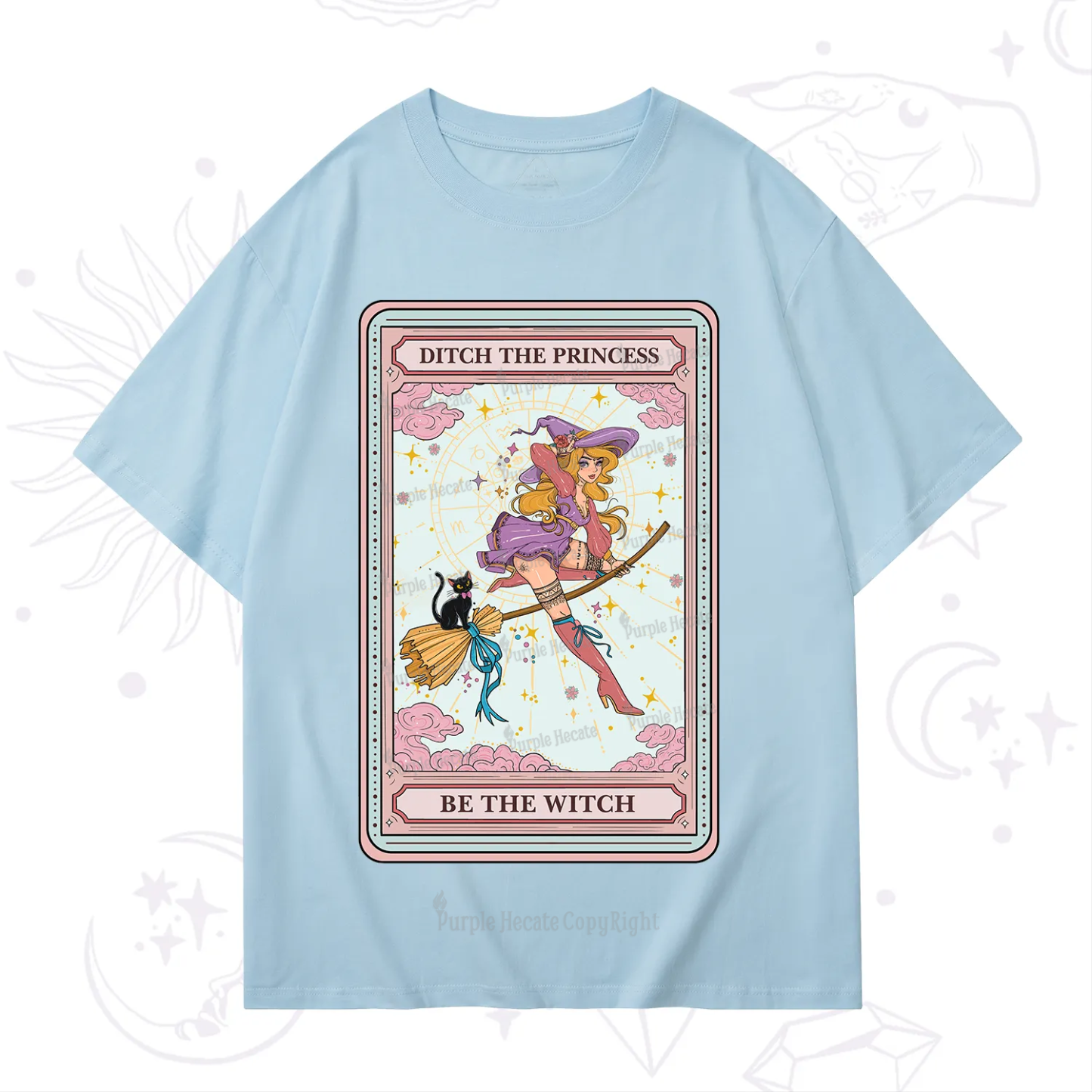 Purplehecate The Ditch The Princess Be The Witch Oracle Card T-Shirt