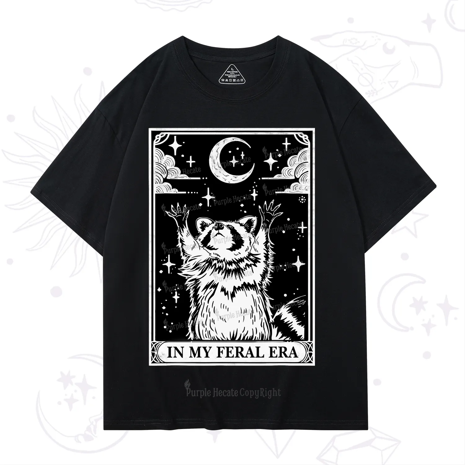 Purplehecate The In My Feral Era Oracle Card T-Shirt