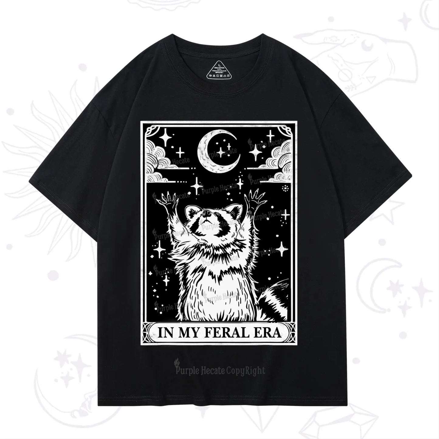Purplehecate The In My Feral Era Oracle Card T-Shirt