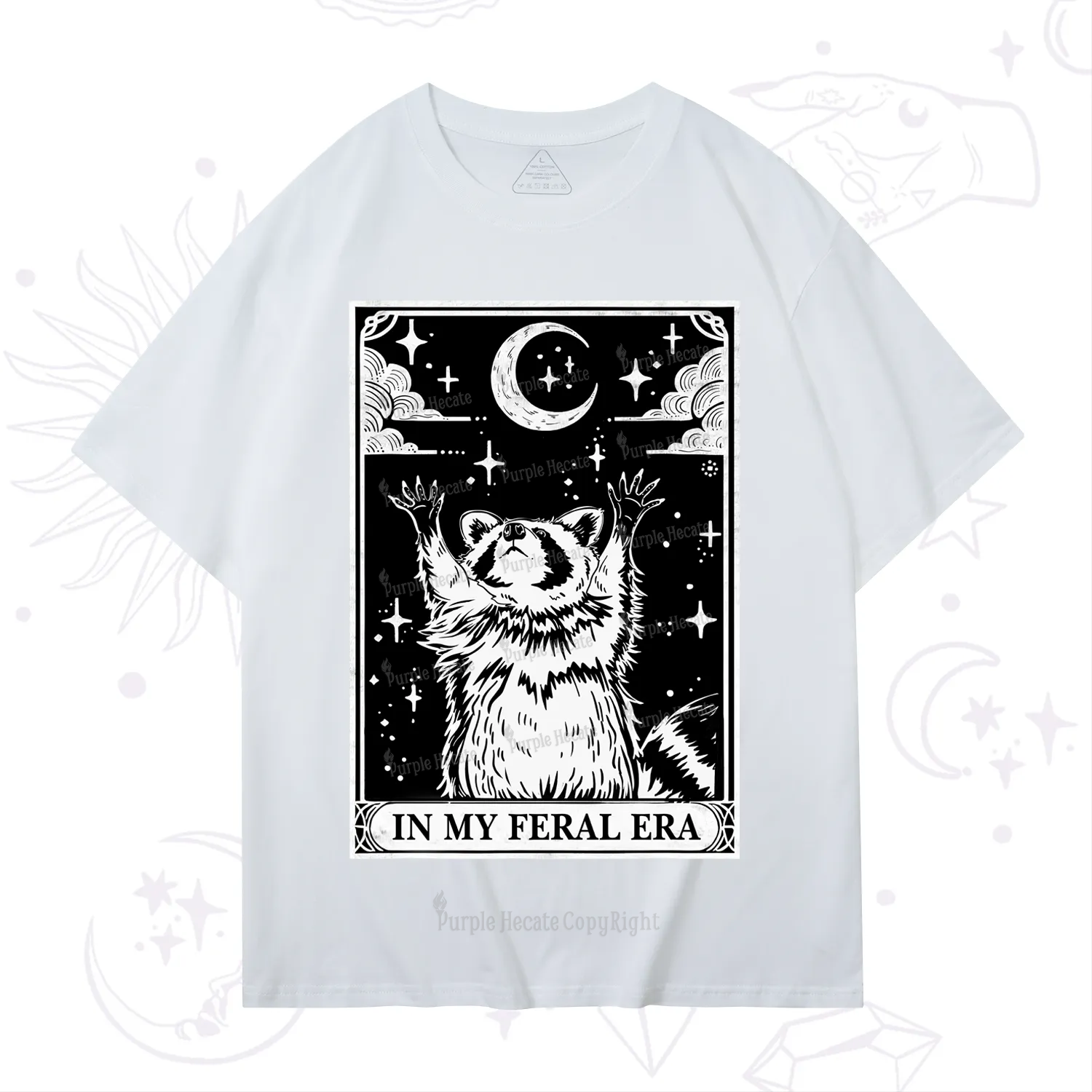 Purplehecate The In My Feral Era Oracle Card T-Shirt