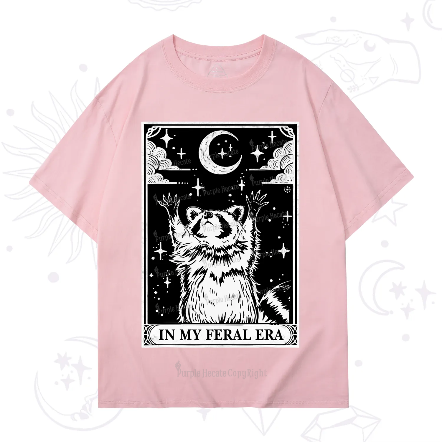 Purplehecate The In My Feral Era Oracle Card T-Shirt
