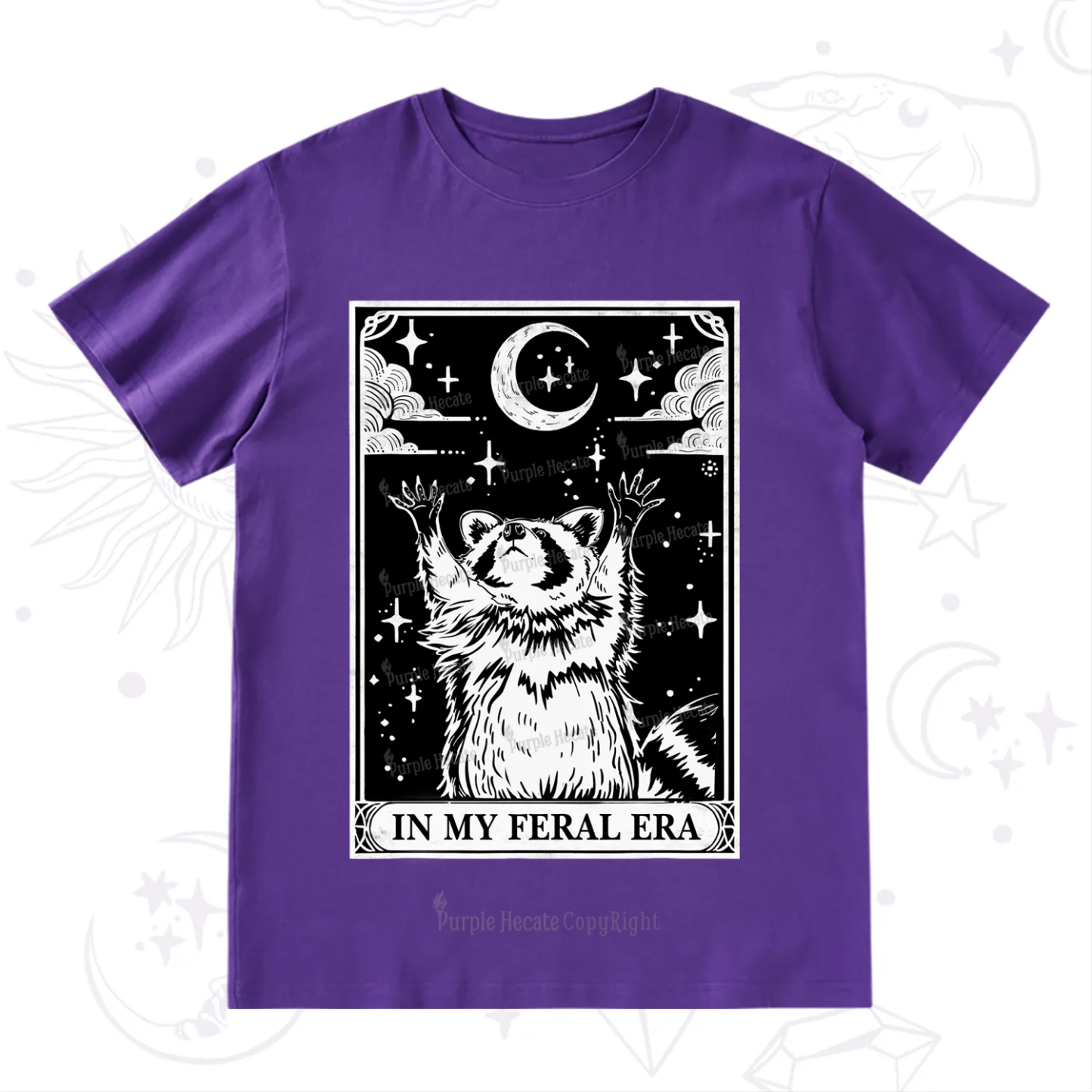Purplehecate The In My Feral Era Oracle Card T-Shirt