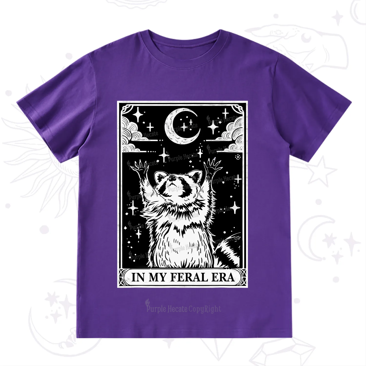 Purplehecate The In My Feral Era Oracle Card T-Shirt