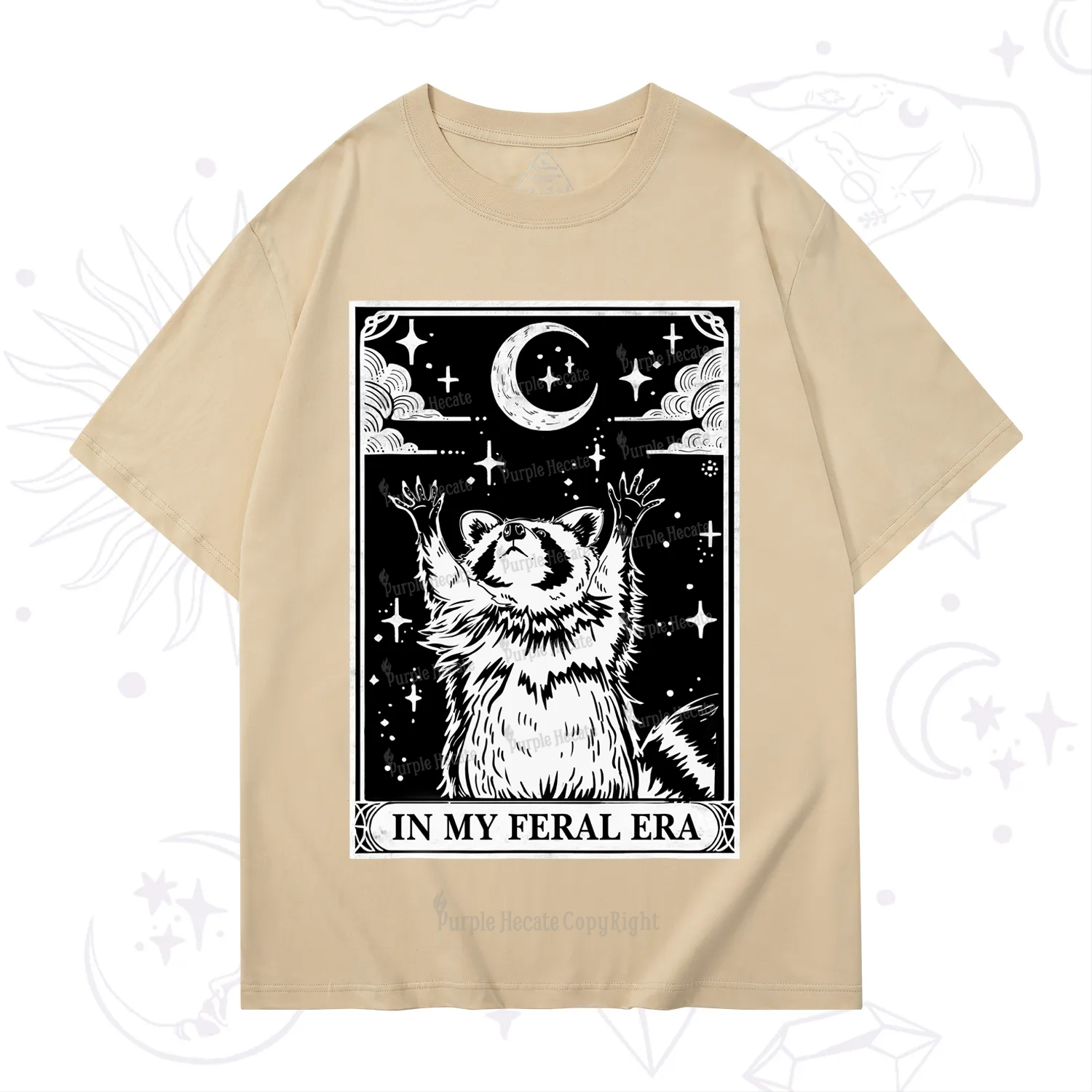 Purplehecate The In My Feral Era Oracle Card T-Shirt