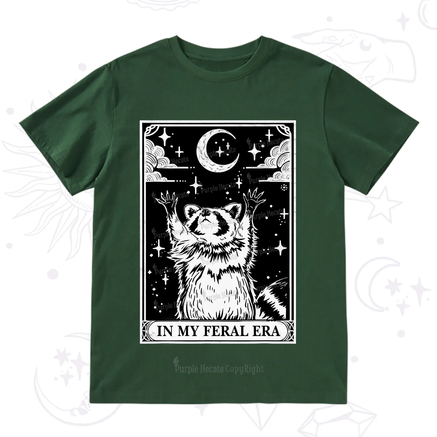 Purplehecate The In My Feral Era Oracle Card T-Shirt