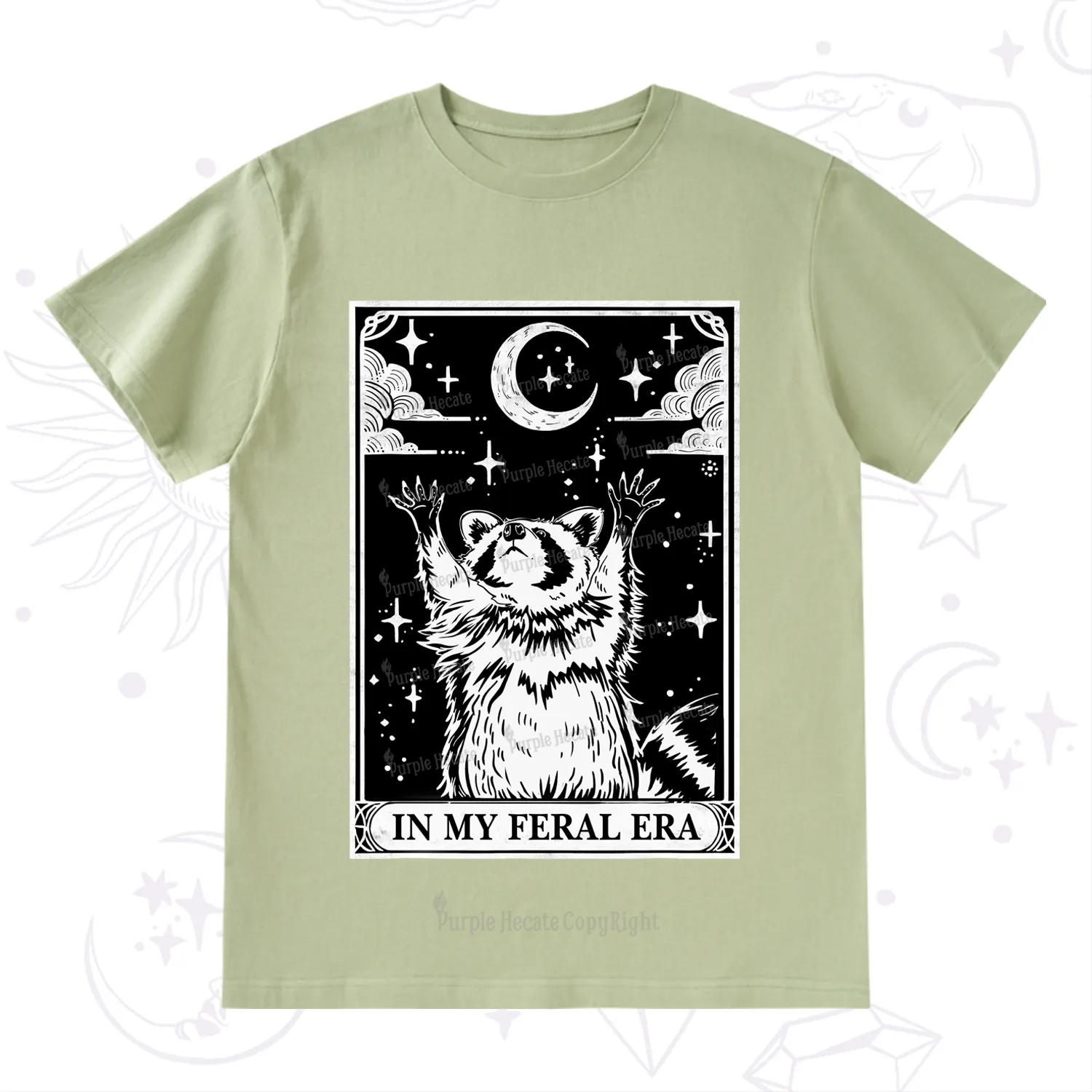 Purplehecate The In My Feral Era Oracle Card T-Shirt