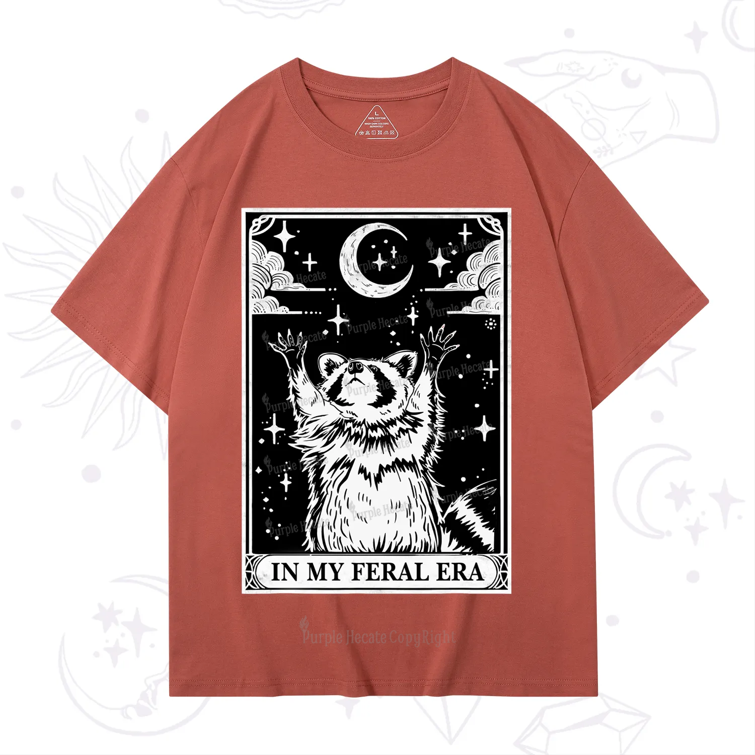 Purplehecate The In My Feral Era Oracle Card T-Shirt