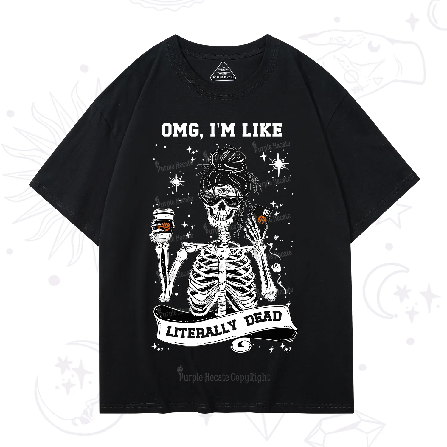 Purplehecate Omg I'm Like Literally Dead Halloween T-Shirt