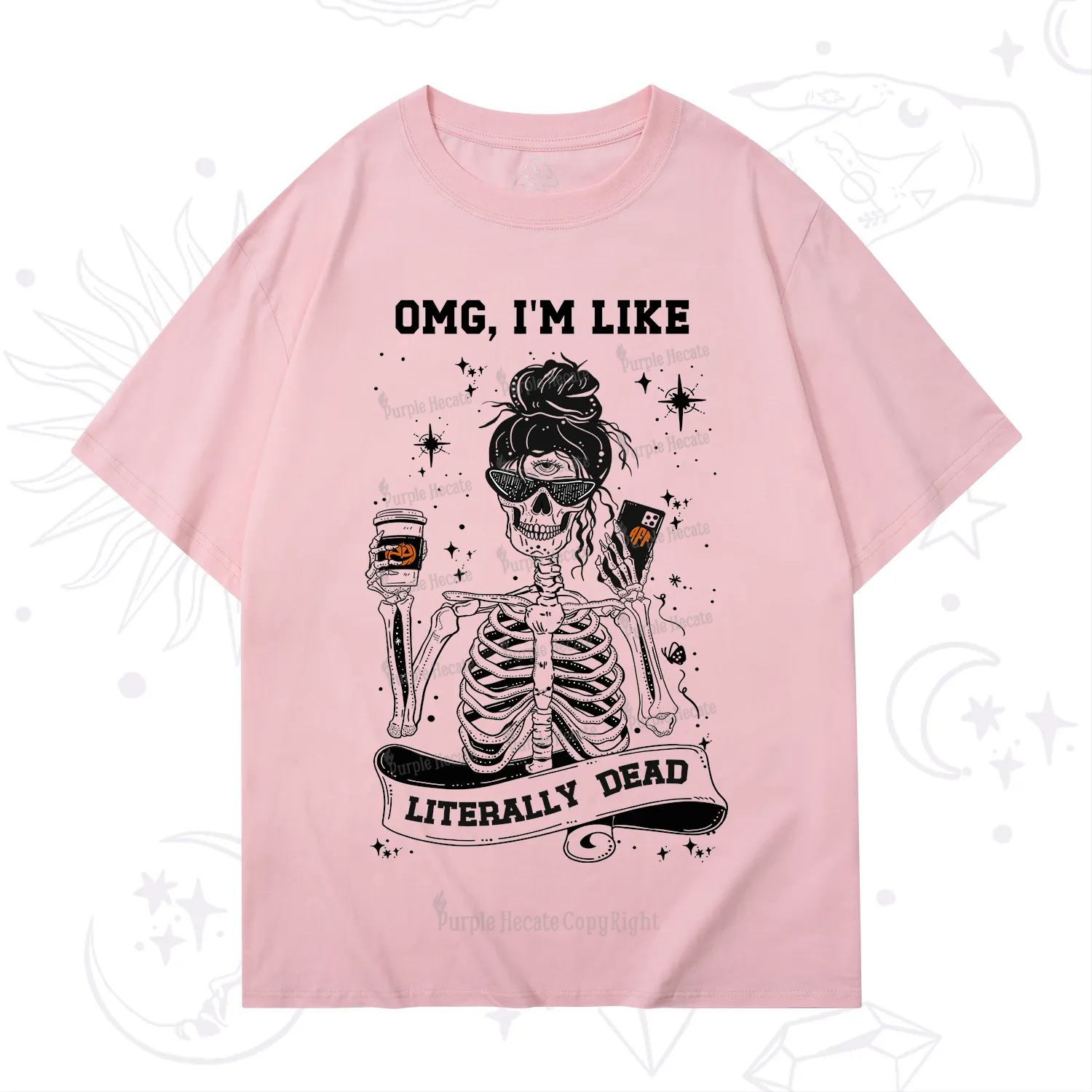 Purplehecate Omg I'm Like Literally Dead Halloween T-Shirt