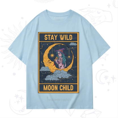 Purplehecate The Stay Wild Moon Child Oracle Card T-Shirt