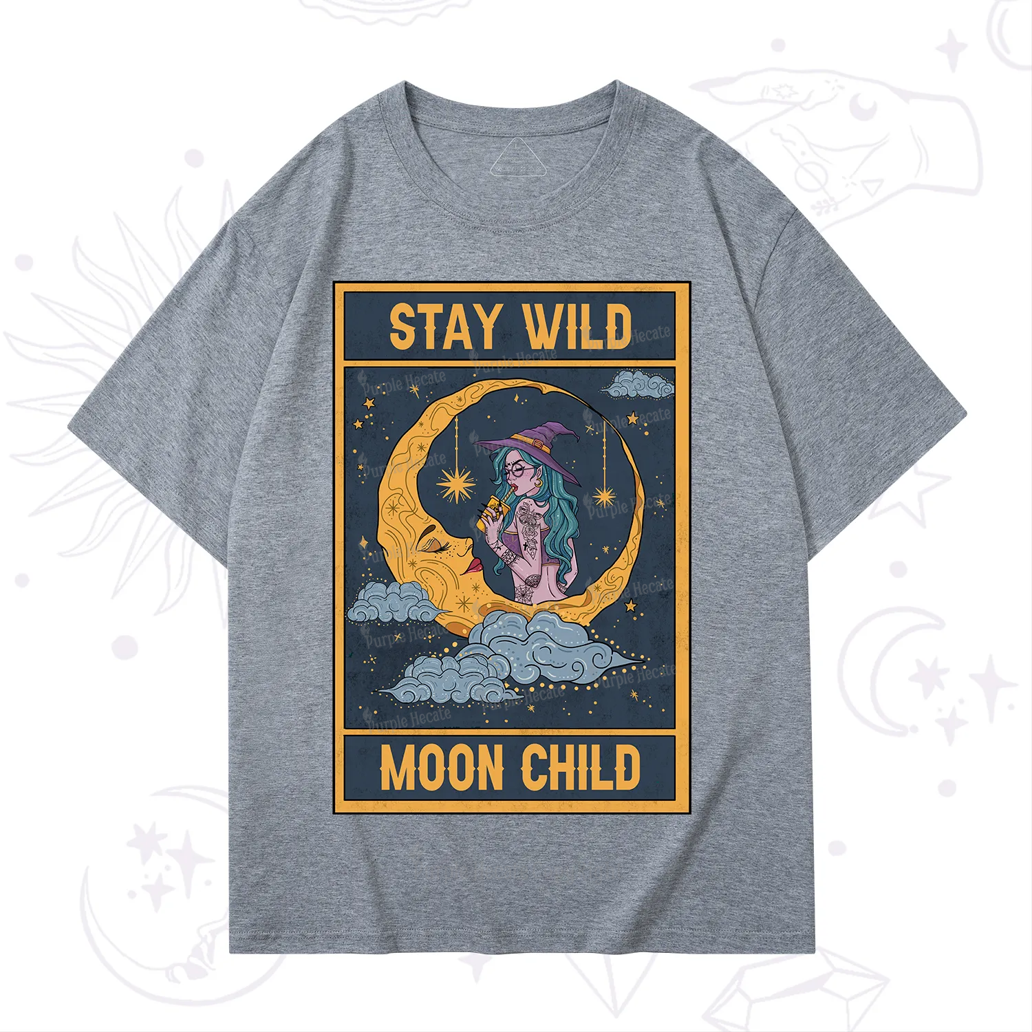 Purplehecate The Stay Wild Moon Child Oracle Card T-Shirt