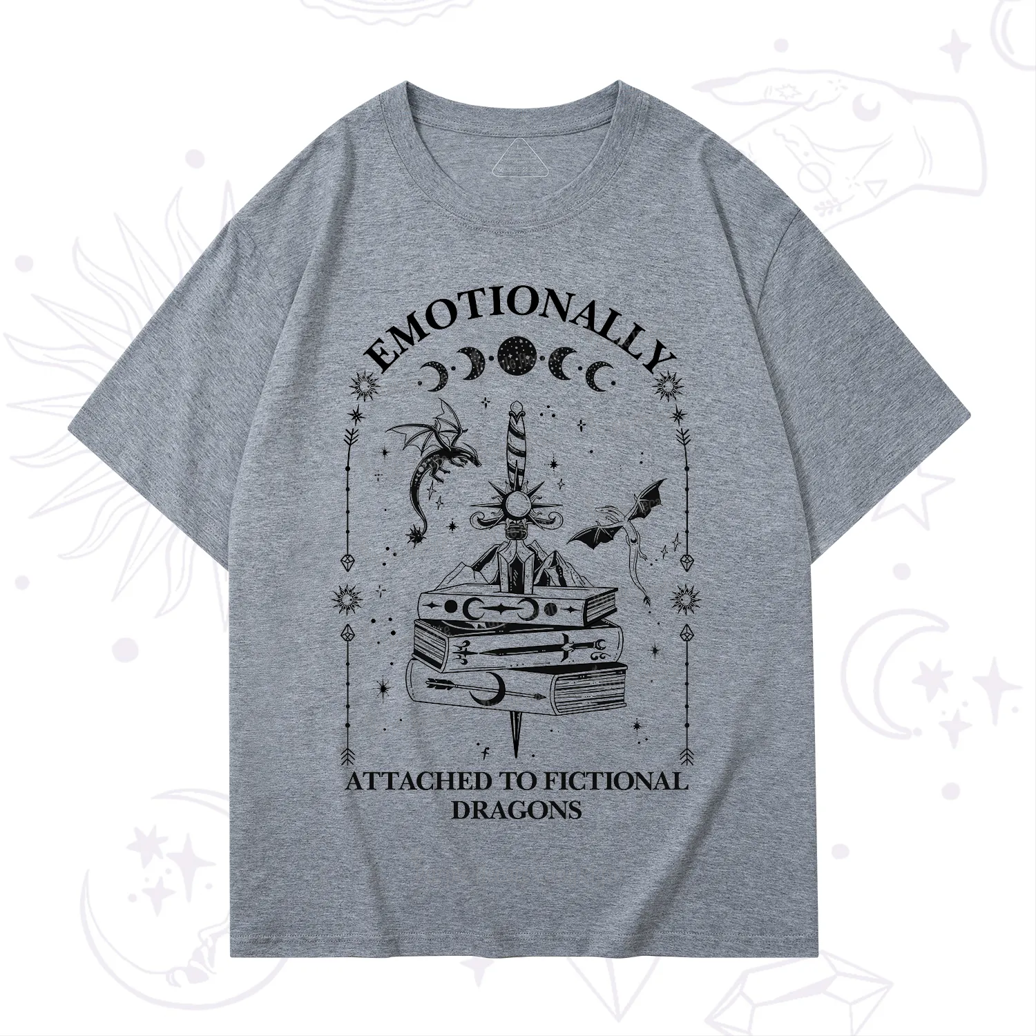 Purplehecate Emotionally Attached to Fictional Dragons T-Shirt