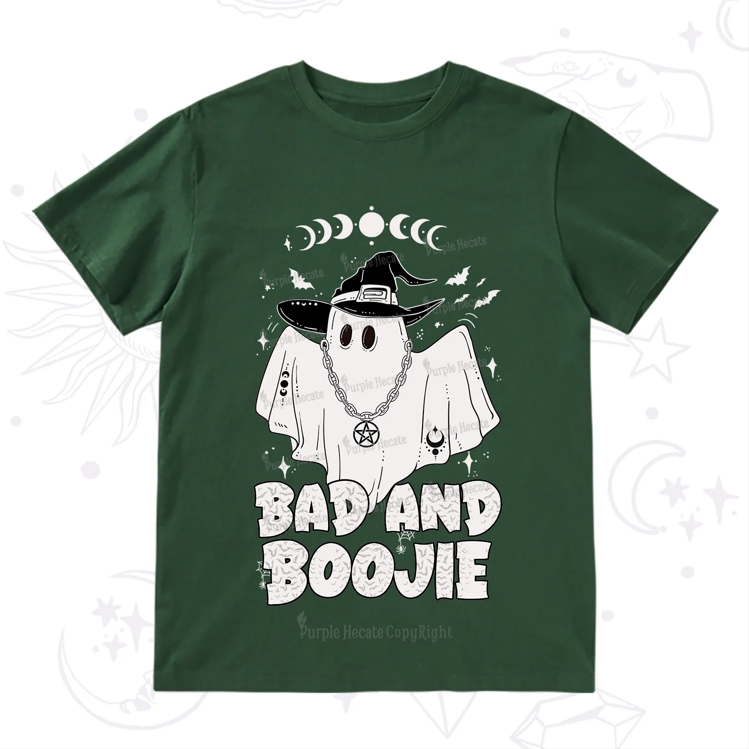 Purplehecate Bad and Boo Jee Halloween T-Shirt