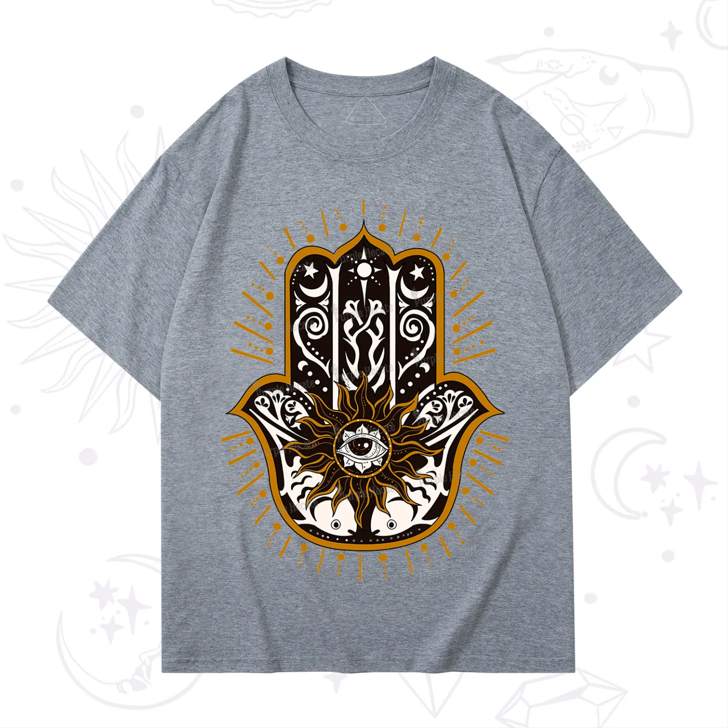 Purplehecate The Sun Eye Hamsa T-Shirt