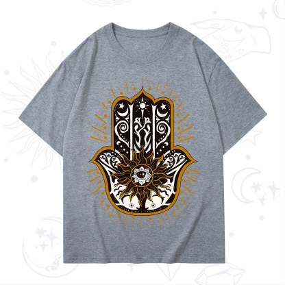 Purplehecate The Sun Eye Hamsa T-Shirt