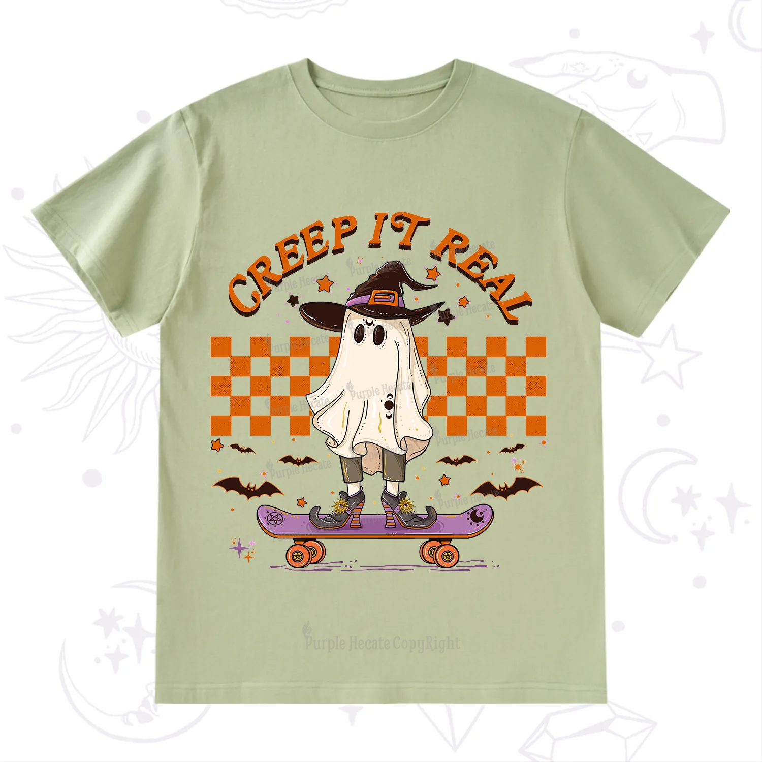 Purplehecate Creep It Real Halloween T-Shirt