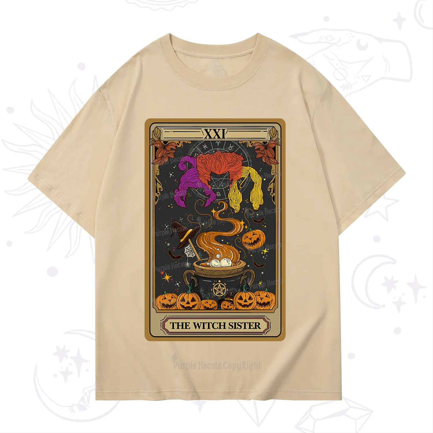 Purplehecate The Witch Sister Tarot Halloween T-Shirt
