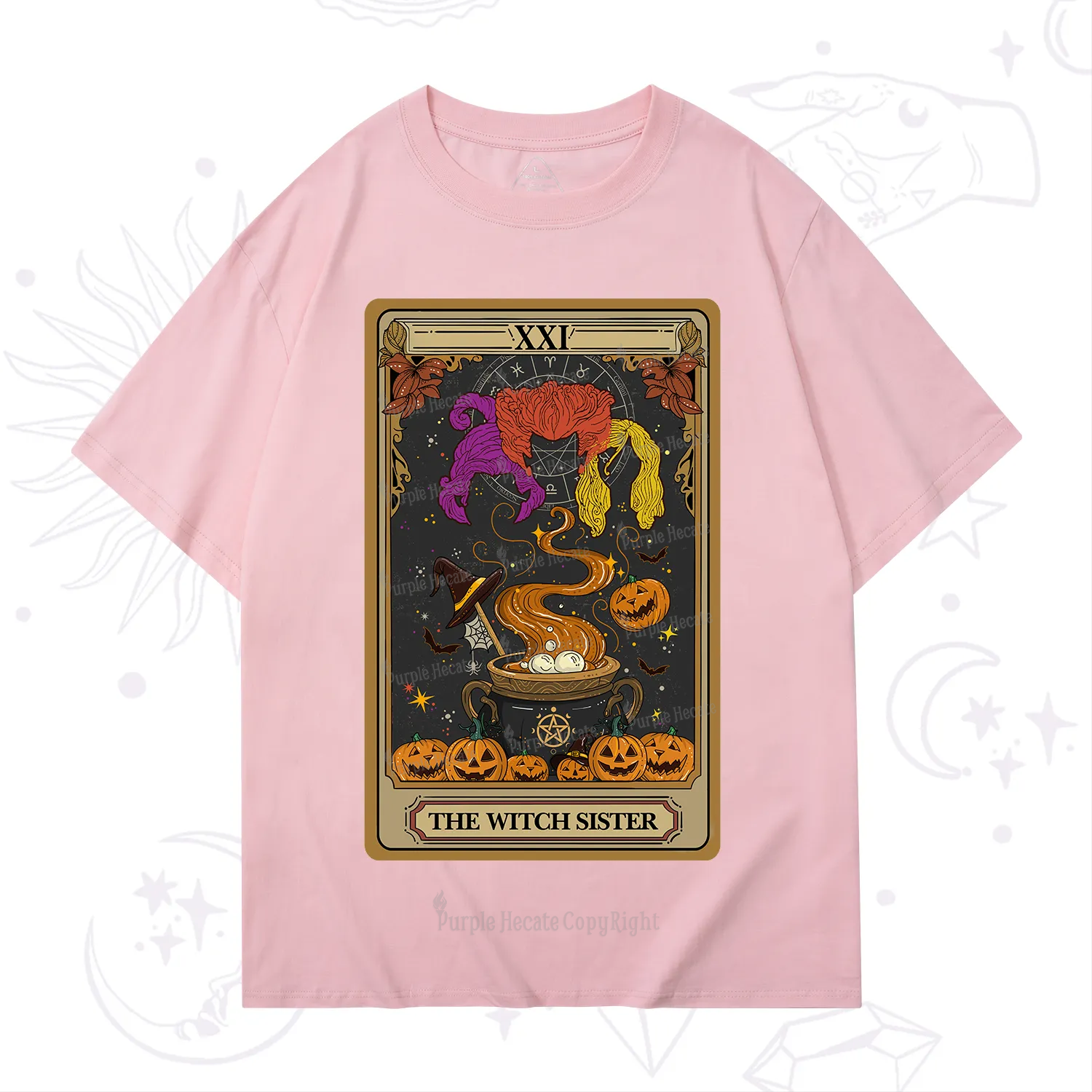 Purplehecate The Witch Sister Tarot Halloween T-Shirt