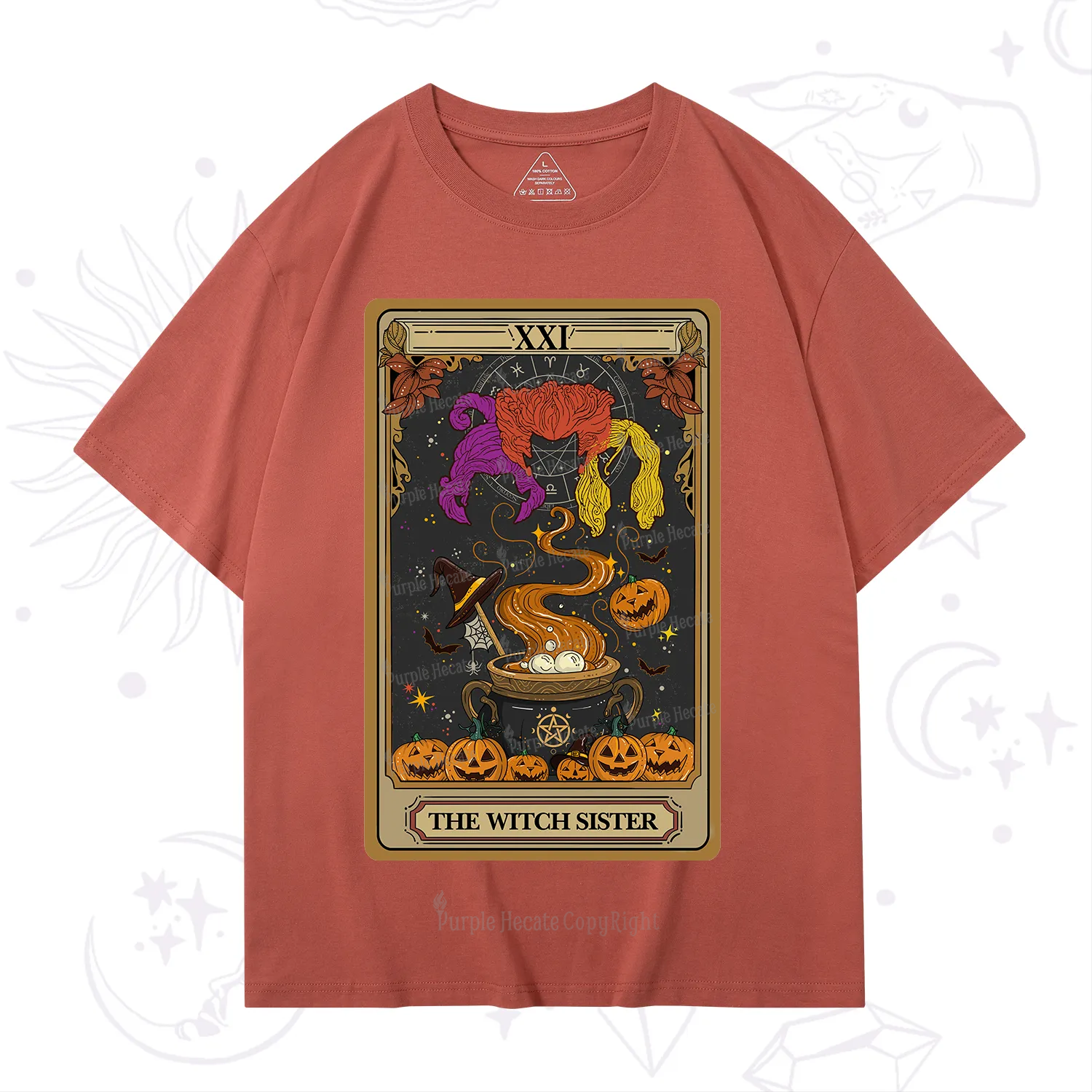 Purplehecate The Witch Sister Tarot Halloween T-Shirt