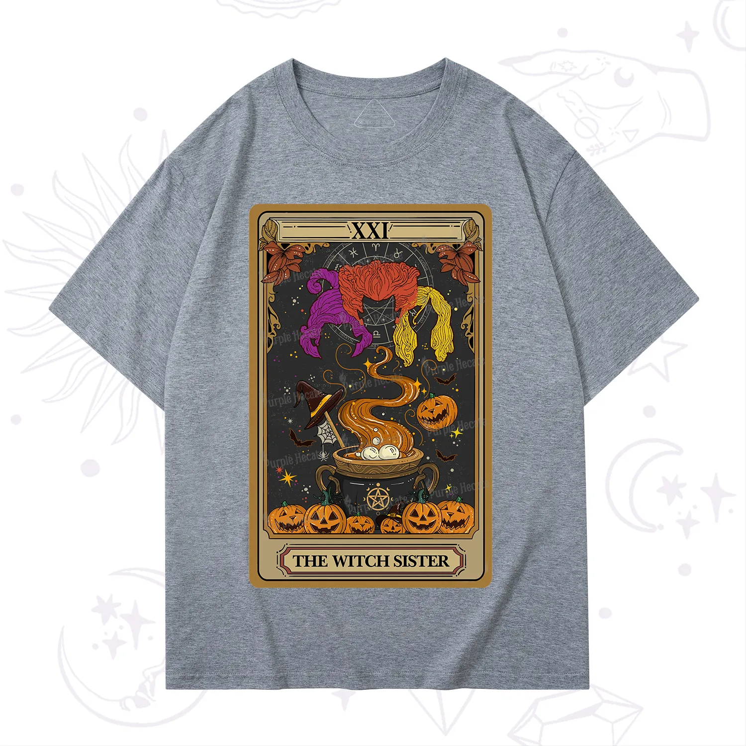 Purplehecate The Witch Sister Tarot Halloween T-Shirt